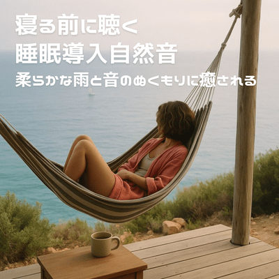 Listen to the natural sounds of sleep before going to bed. Relax with the gentle rain and warm sounds. Front Cover