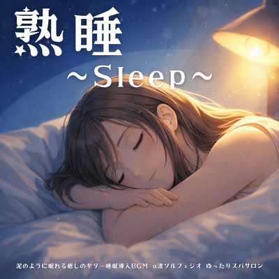 Deep Sleep: Healing Guitar, Sleep All Night, Alpha Solfeggio Spa Music Front Cover