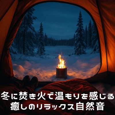Relaxing sounds of nature to feel the warmth of a bonfire in winter Front Cover
