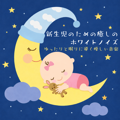 Soothing White Noise for Newborns - Gentle Music to Soothe and Help Them Sleep Front Cover
