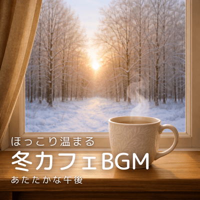 Warm and cozy winter cafe background music. Time spent surrounded by warm steam. Front Cover