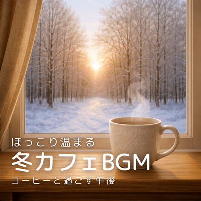 Warm winter cafe background music that flows with coffee Front Cover
