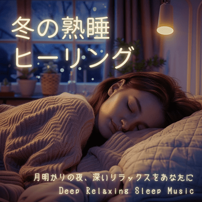 **Winter Deep Sleep Healing** ~ Deep Relaxation for you on a moonlit night. Front Cover