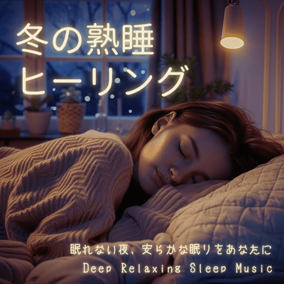 **Winter deep sleep healing** ~ Deep Relaxing Sleep Music for a restful sleep on sleepless nights Front Cover