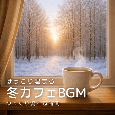 Warm and cozy winter cafe background music for relaxing in winter Front Cover