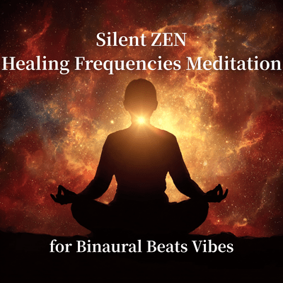Silent ZEN Healing Frequencies Meditation for Binaural Beats Vibes Front Cover