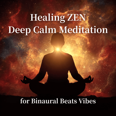 Healing ZEN Deep Calm Meditation for Binaural Beats Vibes Front Cover