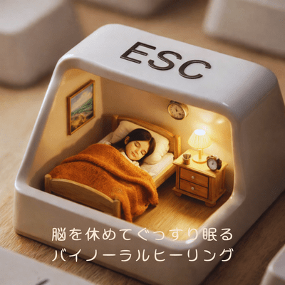 Binaural healing for a restful sleep Front Cover