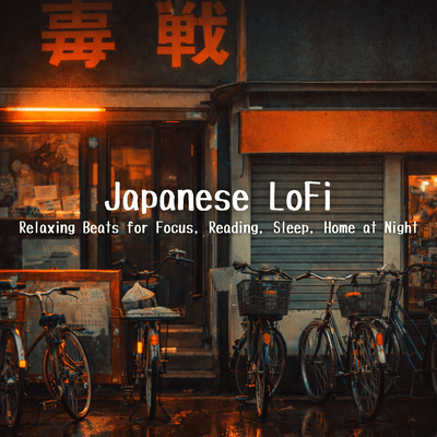 Japanese LoFi (Relaxing Beats for Focus, Reading, Sleep, Home at Night) Front Cover