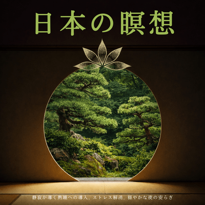 Japanese Meditation - Silent Sleep Induction, Stress Relief, Peaceful Nighttime Relaxation Front Cover