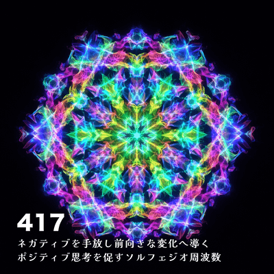 417 Solfeggio frequency that promotes positive thinking, letting go of negativity and leading to positive change Front Cover