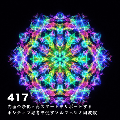 417 Solfeggio frequencies that promote positive thinking and support inner cleansing and a fresh start Front Cover