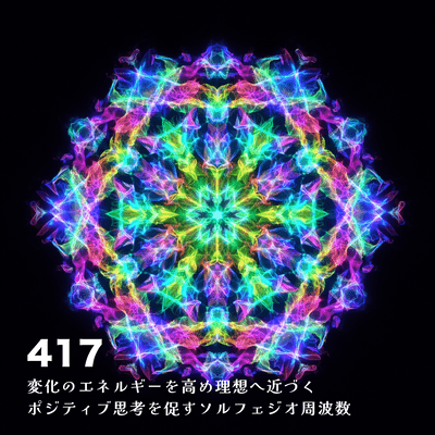 417 Solfeggio frequency that enhances the energy of change and promotes positive thinking that brings you closer to your ideal Front Cover