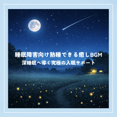 Soothing background music for deep sleep, perfect for those with sleep disorders. Front Cover