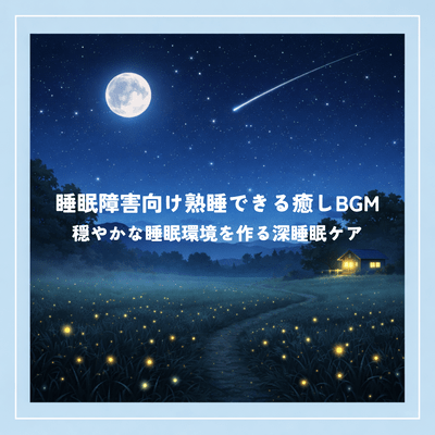 Soothing background music for deep sleep for sleep disorders. Deep sleep care to create a calm sleeping environment. Front Cover