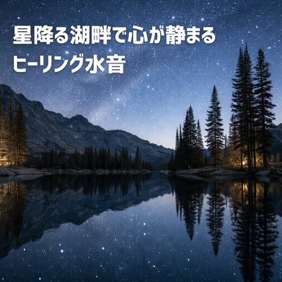 The calming sound of water on the starry lakeside Front Cover