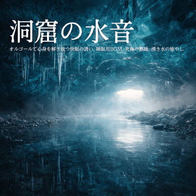 Cave Water Sounds - Relax your body and mind with this music box, BGM for sleep, ultimate deep sleep, soothing spring water sounds Front Cover