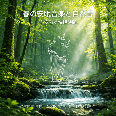 Spring Sleep Music and Nature Sounds - Peaceful and Restful Sleep Time Deep Relaxing Sleep Music Front Cover