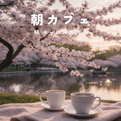 Morning Cafe Sakura Morning BGM Front Cover