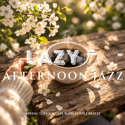 Lazy Afternoon Jazz - Spring Terrace Cafe with Gentle Breeze Front Cover