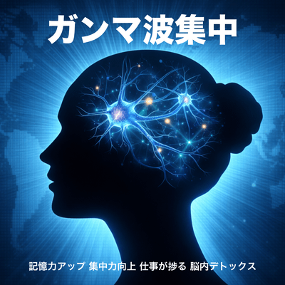 Gamma Wave Focus - Memory Boost, Concentration Improvement, Brain Detox Front Cover