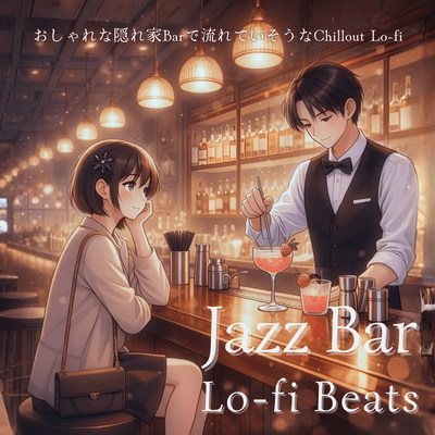 Jazz Bar Lo-fi Beats: Chillout Lo-fi music that sounds like it would be playing in a stylish, hidden bar. Front Cover