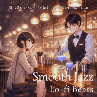 Smooth Jazz Lo-fi Beats: Chillout Lo-fi that sounds like it would be playing in a relaxed bar. Front Cover