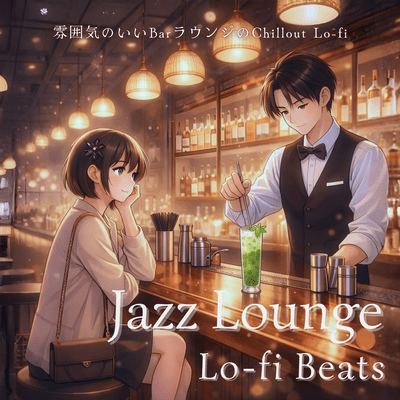 Jazz Lounge Lo-fi Beats: A chillout lo-fi bar lounge with a great atmosphere. Front Cover