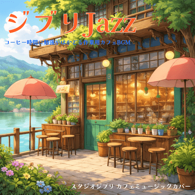 Ghibli Jazz Studio Ghibli Cafe Music Cover Cafe Work BGM Perfect for Studying with Coffee Time Front Cover