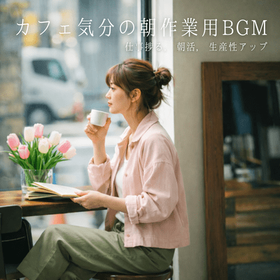 Morning Work Music for a Cafe Mood: Productive Work, Morning Activities, Boost Productivity Front Cover