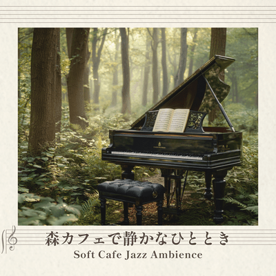A peaceful moment at a forest cafe - Soft Cafe Jazz Ambience Front Cover