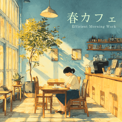 Spring Cafe - Efficient Morning Work - Front Cover