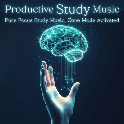Productive Study Music: Pure Focus Study Music, Zone Mode Activated Front Cover