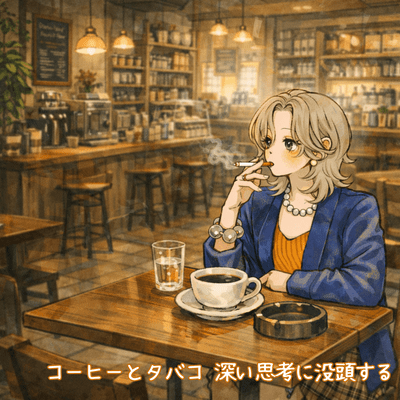 Coffee and cigarettes, immersing oneself in deep thought. Front Cover
