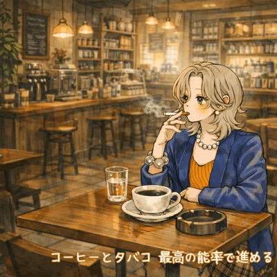 Coffee and cigarettes: For maximum efficiency. Front Cover