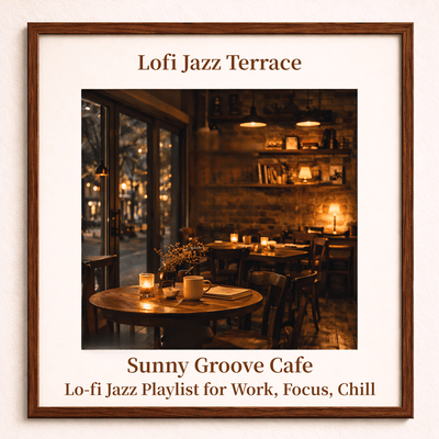 Sunny Groove Cafe - Lo-fi Jazz Playlist for Work, Focus, Chill Front Cover
