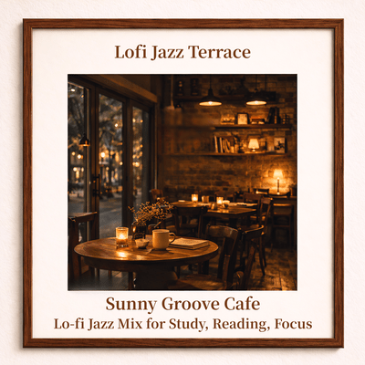 Sunny Groove Cafe - Lo-fi Jazz Mix for Study, Reading, Focus Front Cover