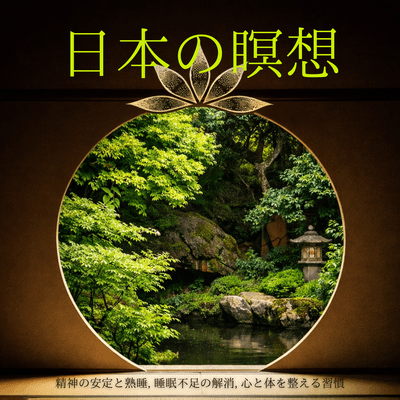 Japanese Meditation - A habit for mental stability and deep sleep, relieving sleep deprivation, and harmonizing mind and body. Front Cover