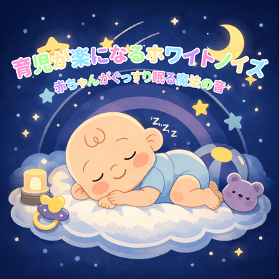 White noise to make parenting easier ~The magical sound that helps babies sleep soundly~ Front Cover