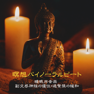 Meditation Binaural Beats Sleep Music - Promotes parasympathetic nervous system dominance and relieves excessive tension Front Cover