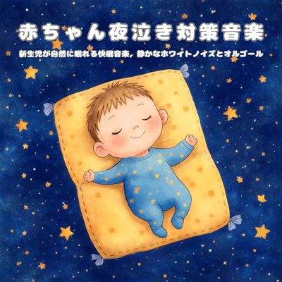 Baby Night Crying Relief Music: Newborn Natural Sleep with White Noise and Music Box Front Cover