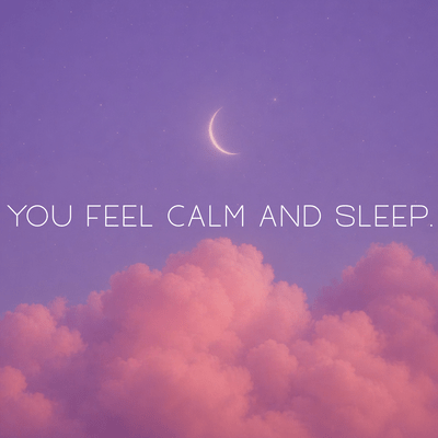 you feel calm and sleep. Front Cover