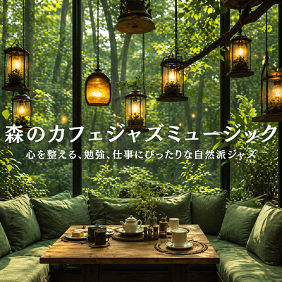森のカフェジャズミュージック - 心を整える、勉強、仕事にぴったりな自然派ジャズのジャケット写真
