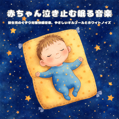 Baby Stop Crying Sleep Music: Newborn Fuss Relief Sleep Music with Gentle Music Box and White Noise Front Cover