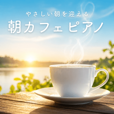 A gentle morning awaits at this morning café piano. Front Cover