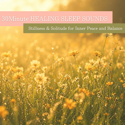 30Minute HEALING SLEEP SOUNDS Stillness & Solitude for Inner Peace and Balance Front Cover
