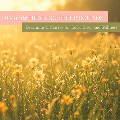 30Minute HEALING SLEEP SOUNDS Dreaming & Clarity for Lucid Sleep and Stillness Front Cover