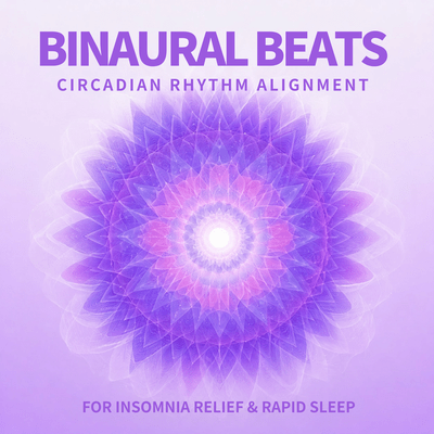 Binaural Beats: Circadian Rhythm Alignment for Insomnia Relief & Rapid Sleep Front Cover