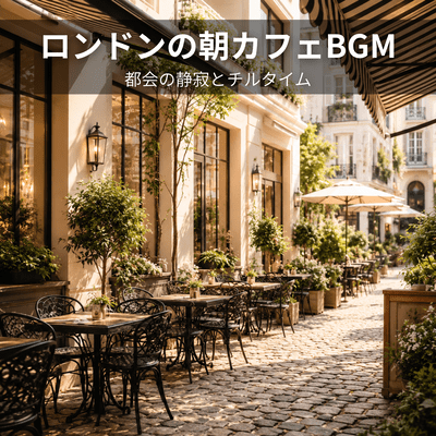 London morning cafe background music: urban tranquility and chill time Front Cover