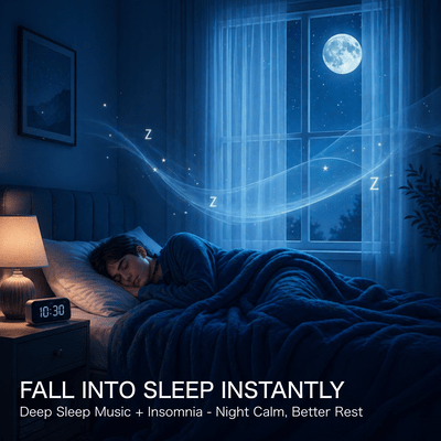 FALL INTO SLEEP INSTANTLY - Deep Sleep Music + Insomnia - Night Calm, Better Rest Front Cover